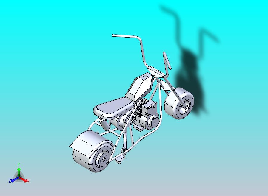 前轮伸出式摩托车