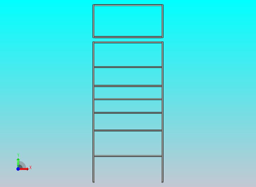 机架的金属框架