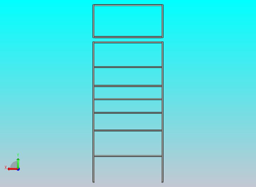 机架的金属框架