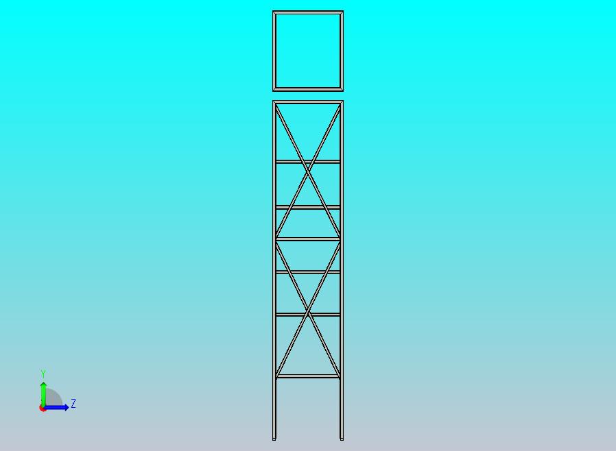 机架的金属框架