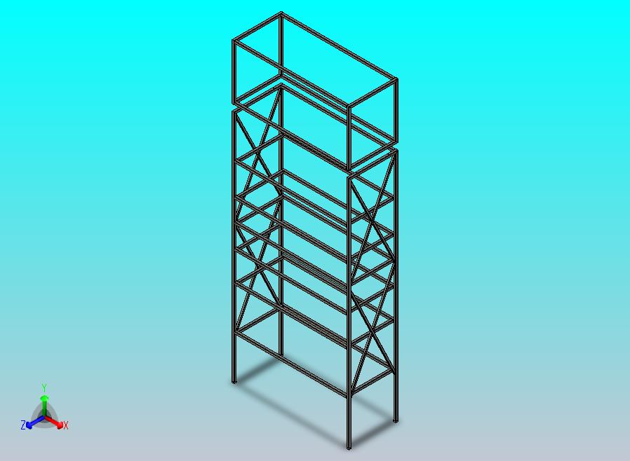 机架的金属框架