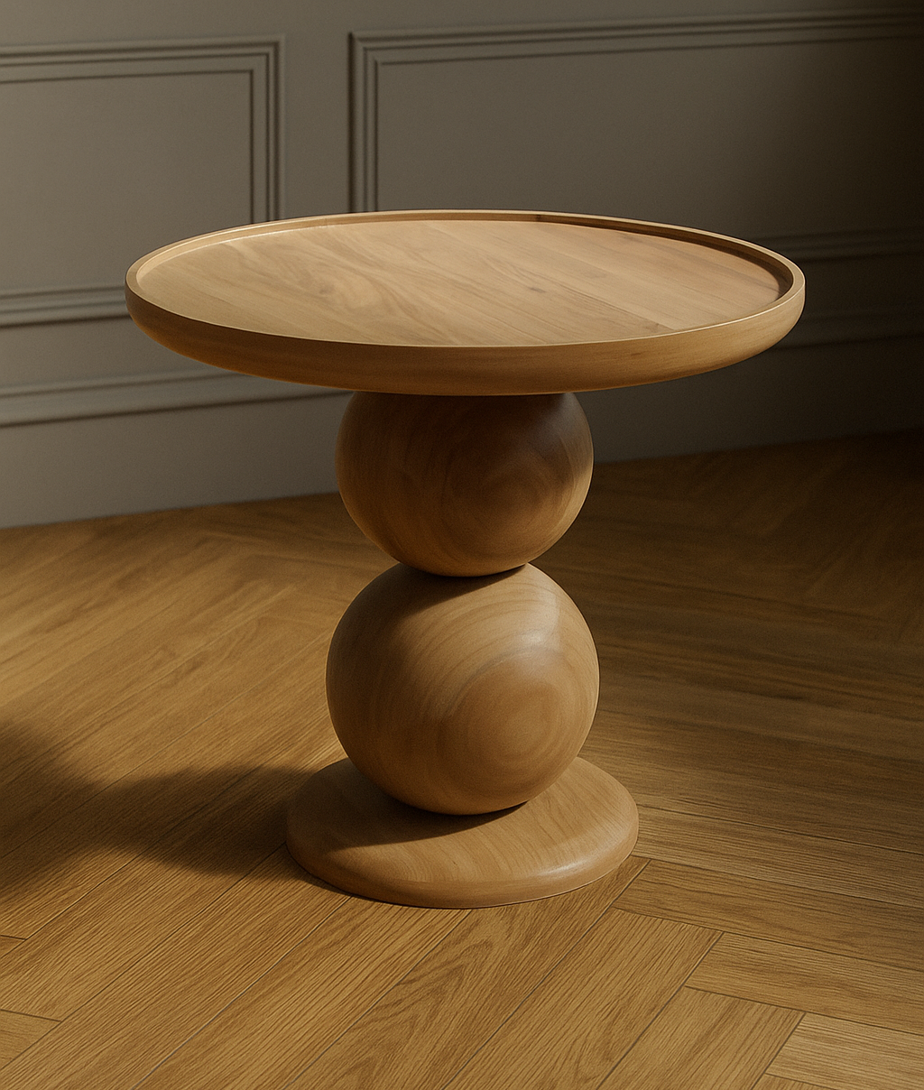 轨道木制重音桌