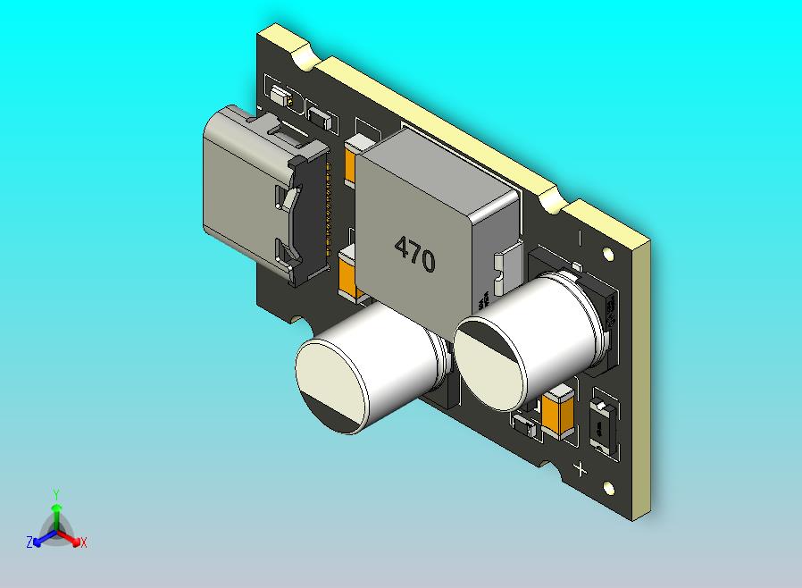 QC4.0 QC3.0 Type-C USB PD65W快速充电适配器模块
