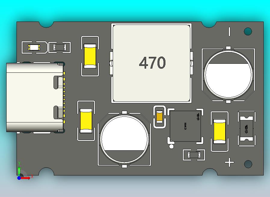 QC4.0 QC3.0 Type-C USB PD65W快速充电适配器模块