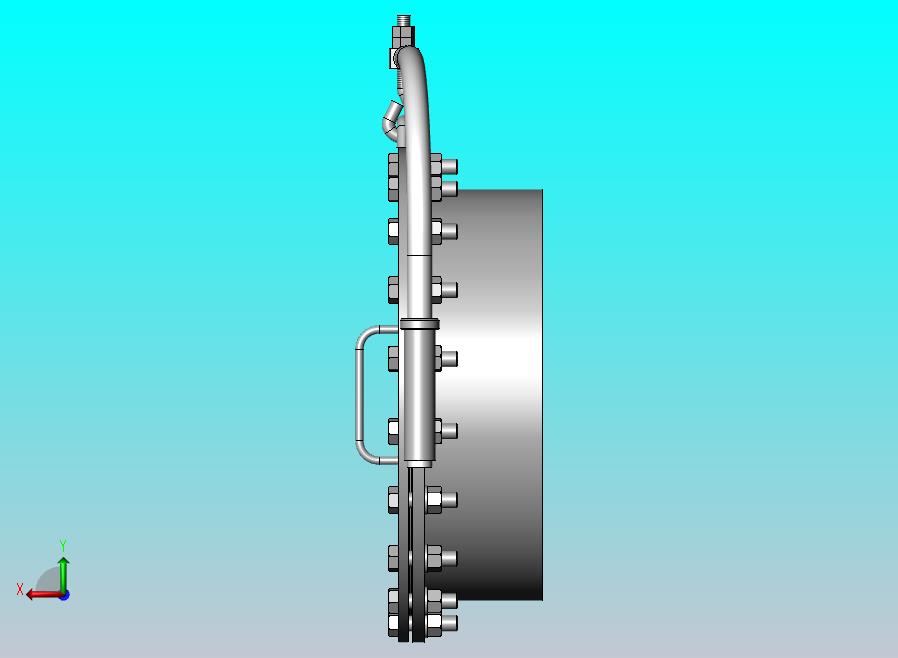 垂直吊盖板式平焊法兰人孔DN600