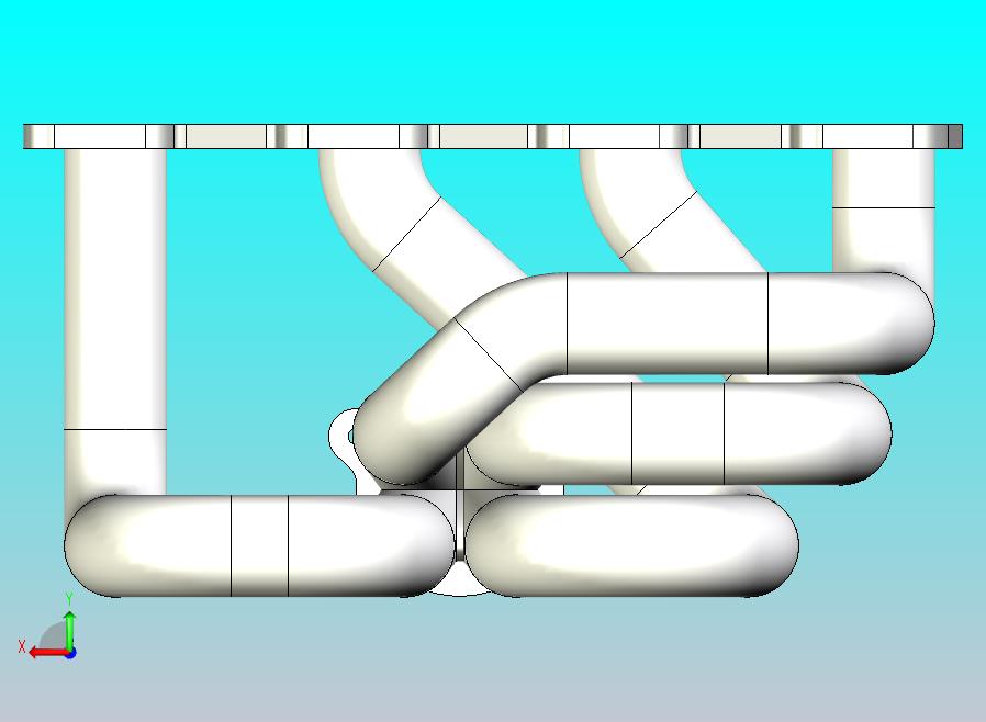 沃尔沃B230涡轮歧管，双涡旋