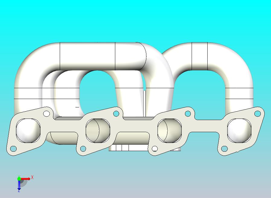 沃尔沃B230涡轮歧管，双涡旋