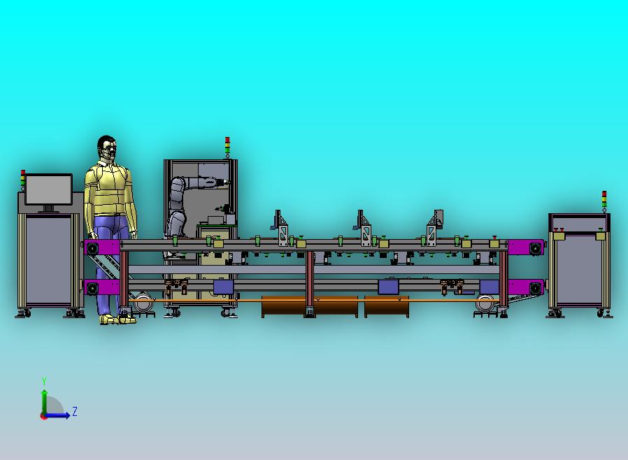 双层流水线LOGO组装线