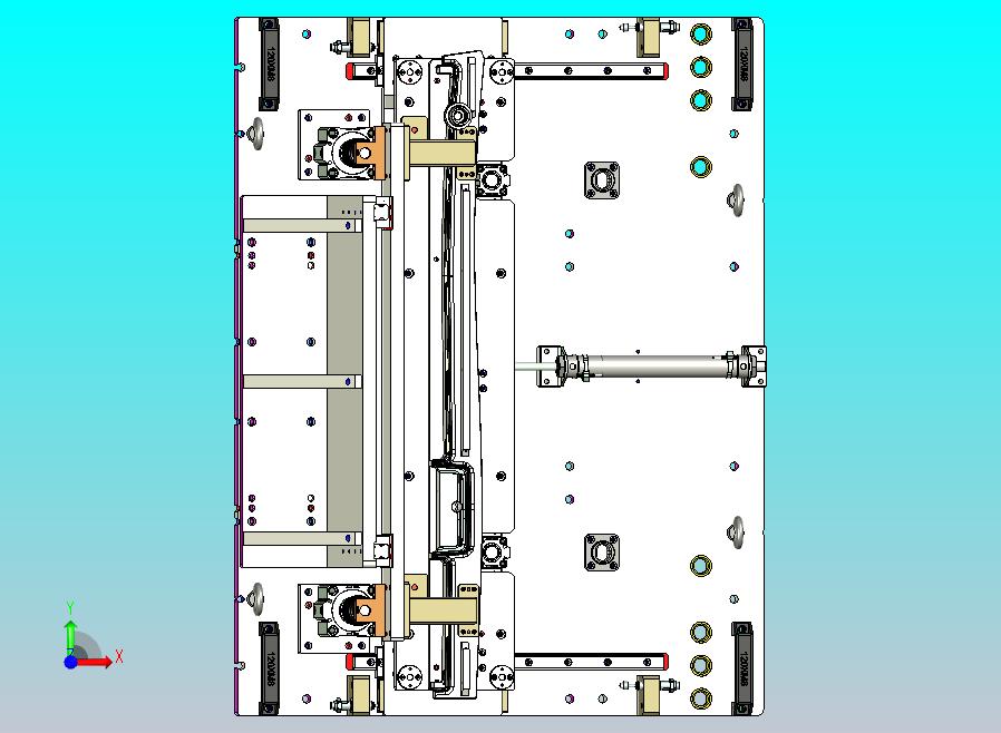真木长饰条工装夹具