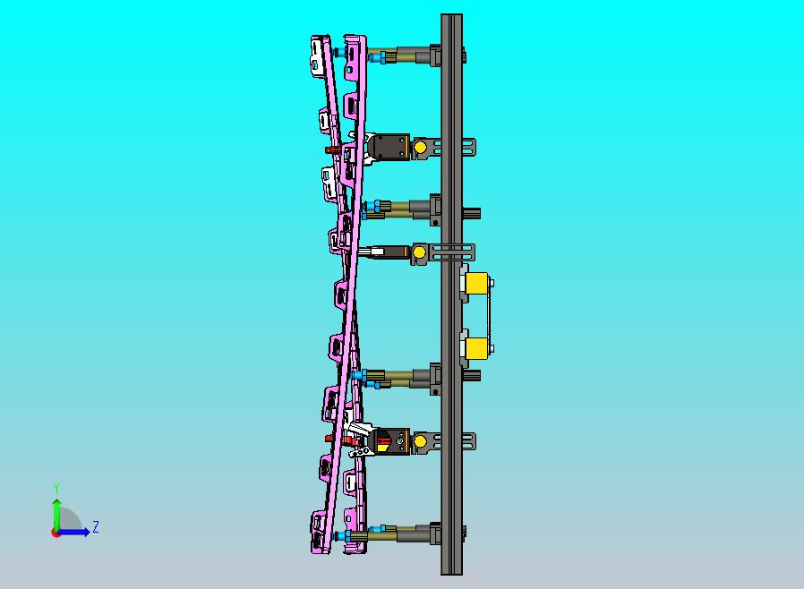 三轴机械手上自动取件的工装夹具