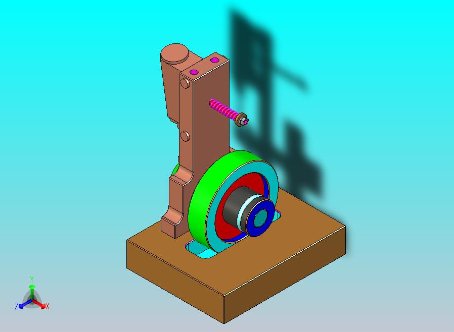 单缸摇摆蒸汽机