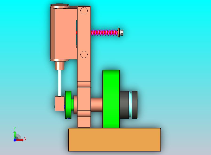 单缸摇摆蒸汽机