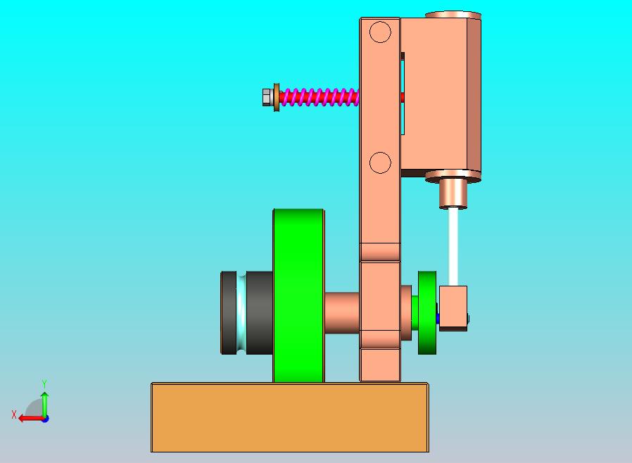 单缸摇摆蒸汽机
