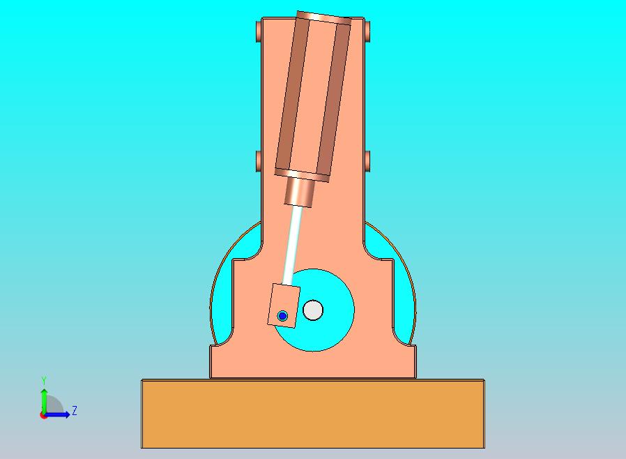 单缸摇摆蒸汽机