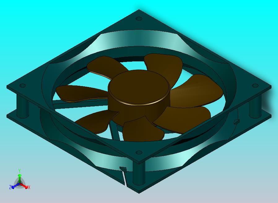 电脑CPU散热120x120排风扇