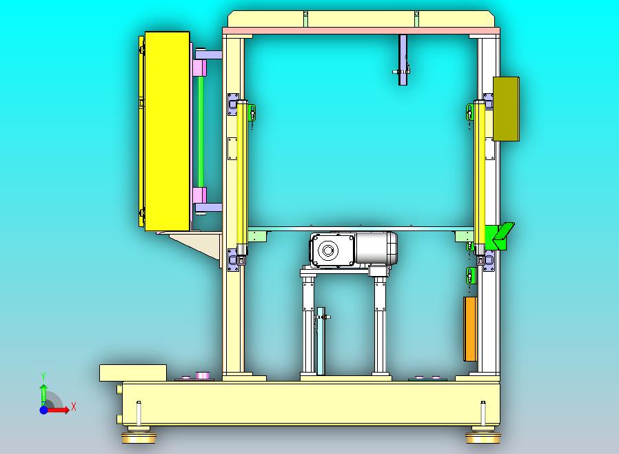 带转盘的机架总成