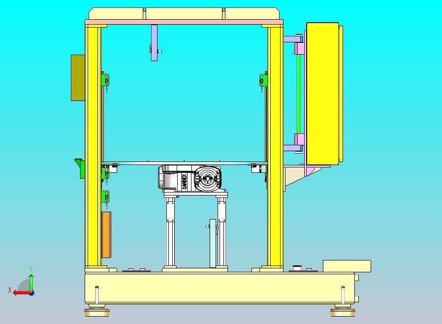 带转盘的机架总成