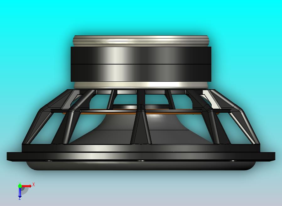 10英寸扬声器三维模型