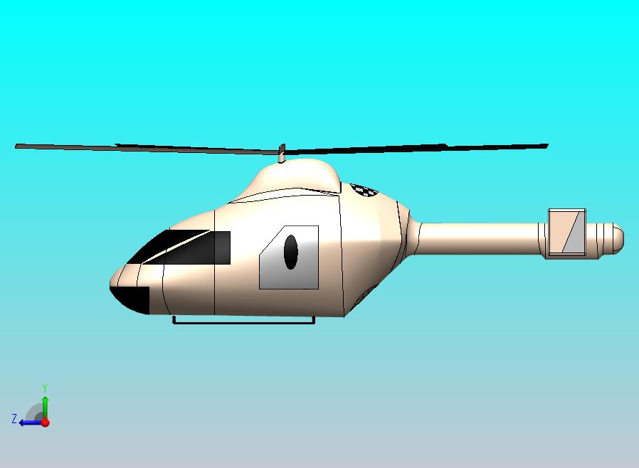 双发旋翼轻型通用直升机