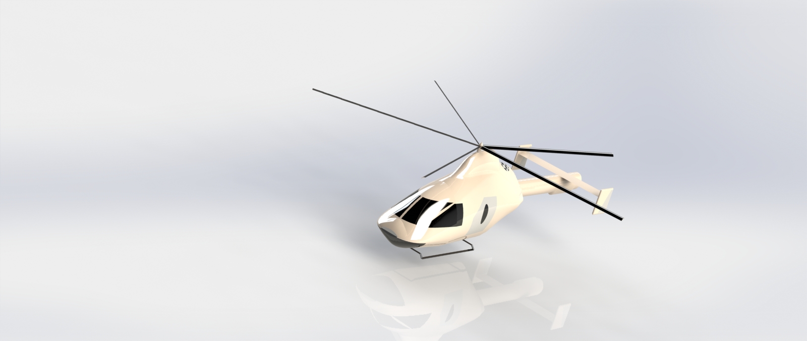 双发旋翼轻型通用直升机