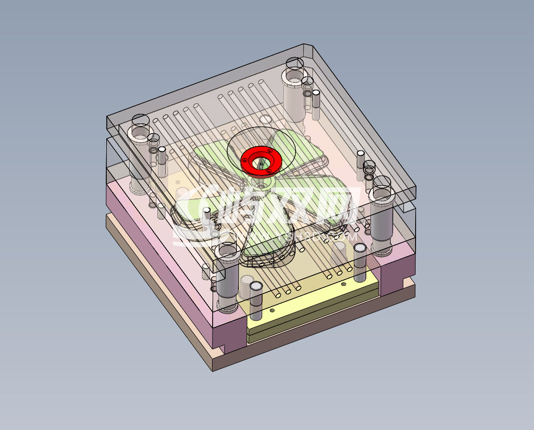 塑料风扇叶片模具