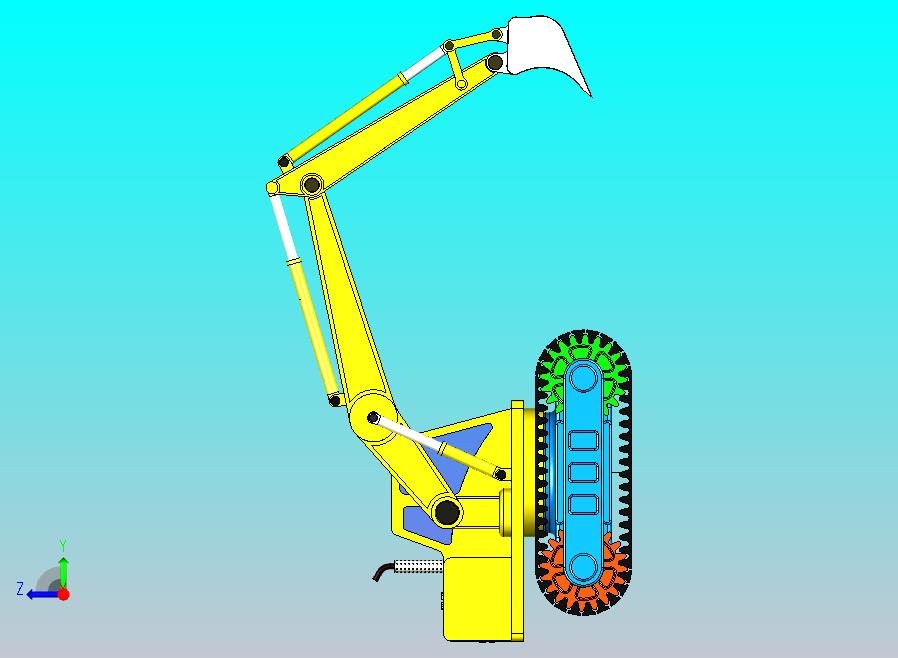 挖掘机三维模型