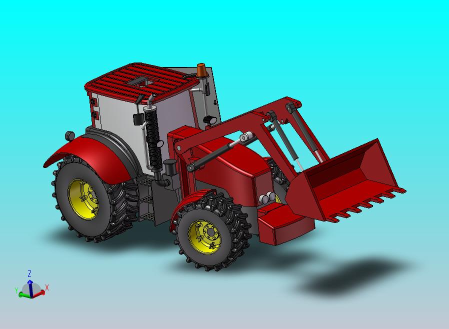 2-重型装载机3d模型 stp sw