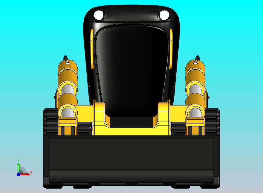 履带小型推土机 STEP STL