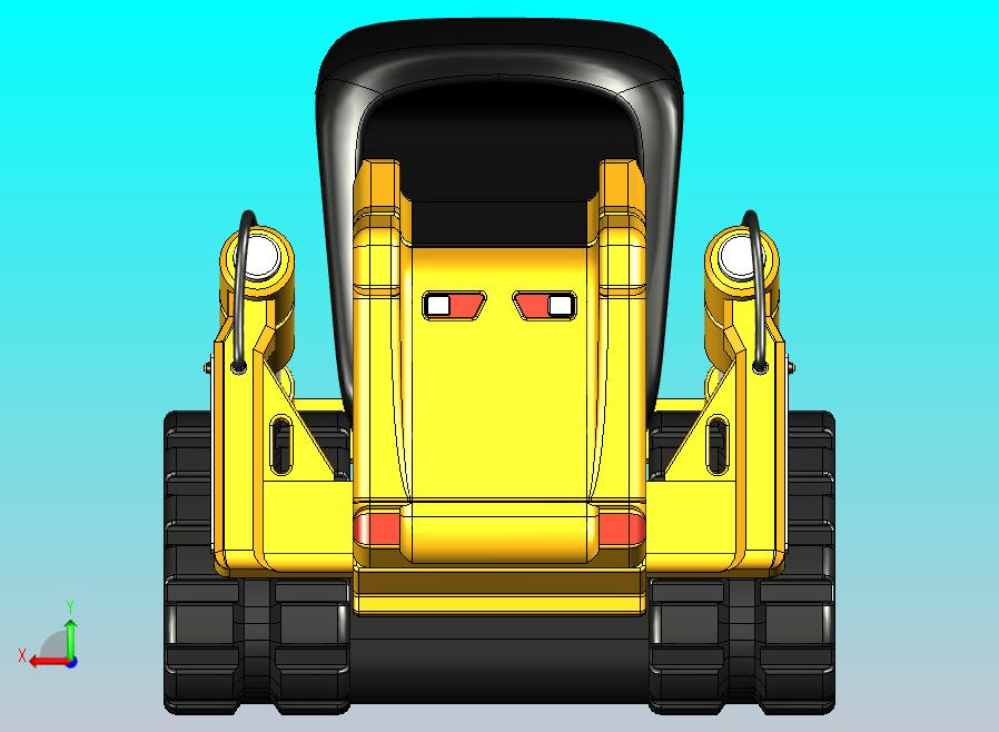 履带小型推土机 STEP STL