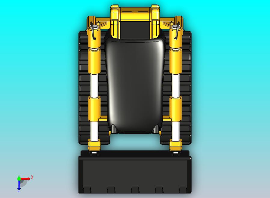 履带小型推土机 STEP STL