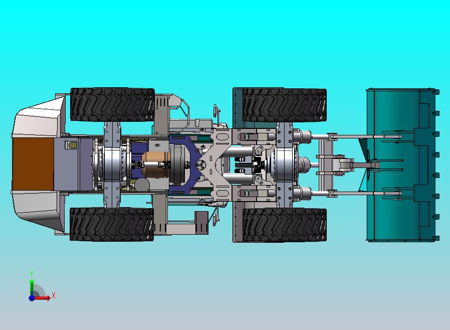 利勃海尔576装载机1：10模型 stp sw 2d生产图纸