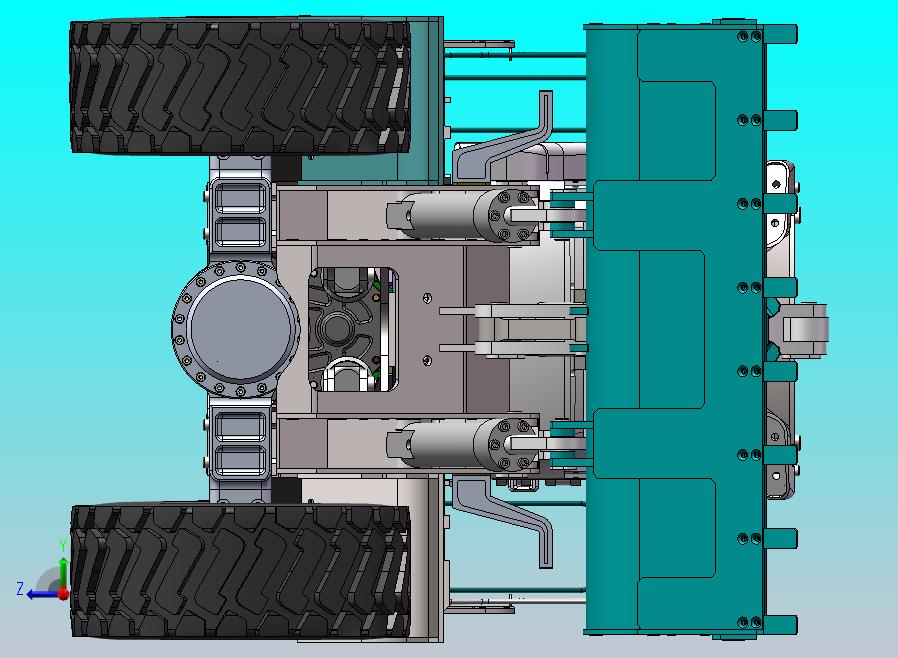 利勃海尔576装载机1：10模型 stp sw 2d生产图纸