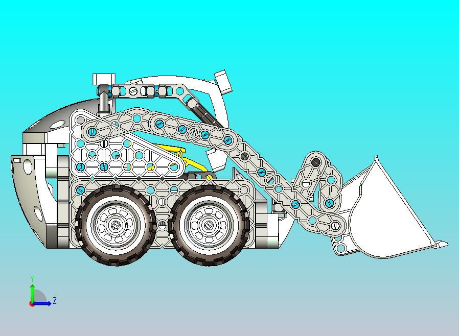 滑移装载机拼装模型 UG STP