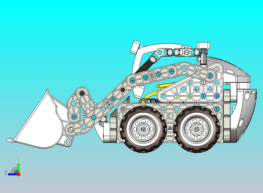 滑移装载机拼装模型 UG STP