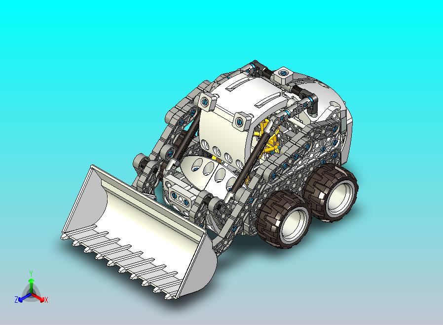 滑移装载机拼装模型 UG STP