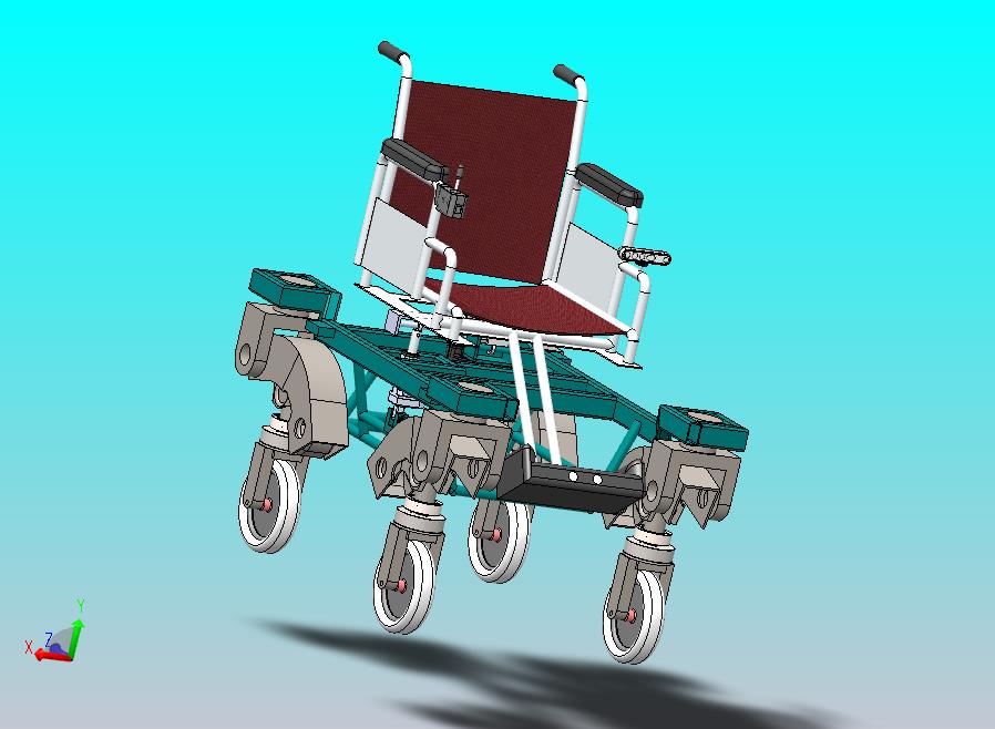 辅助混合轮式腿式轮椅