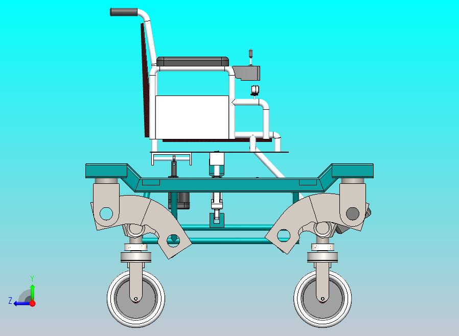 辅助混合轮式腿式轮椅