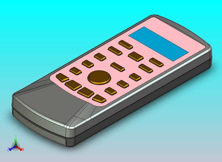 奥克斯空调遥控模型