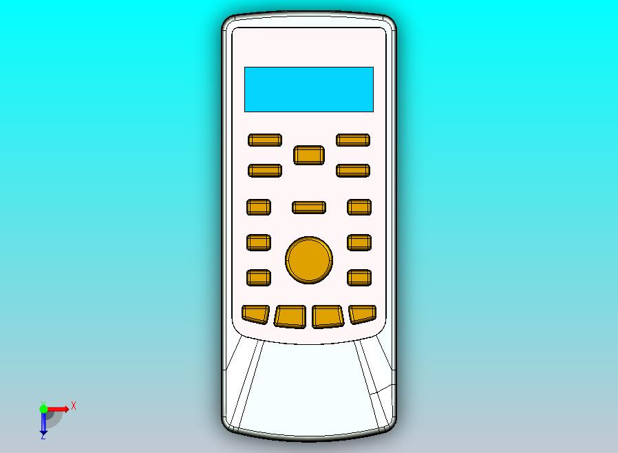 奥克斯空调遥控模型