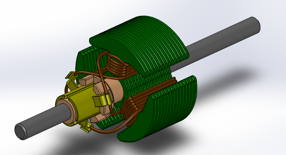 电机转子（线圈接线）