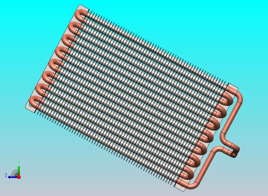 换热器板三维模型