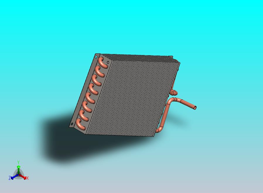 换热器板三维模型