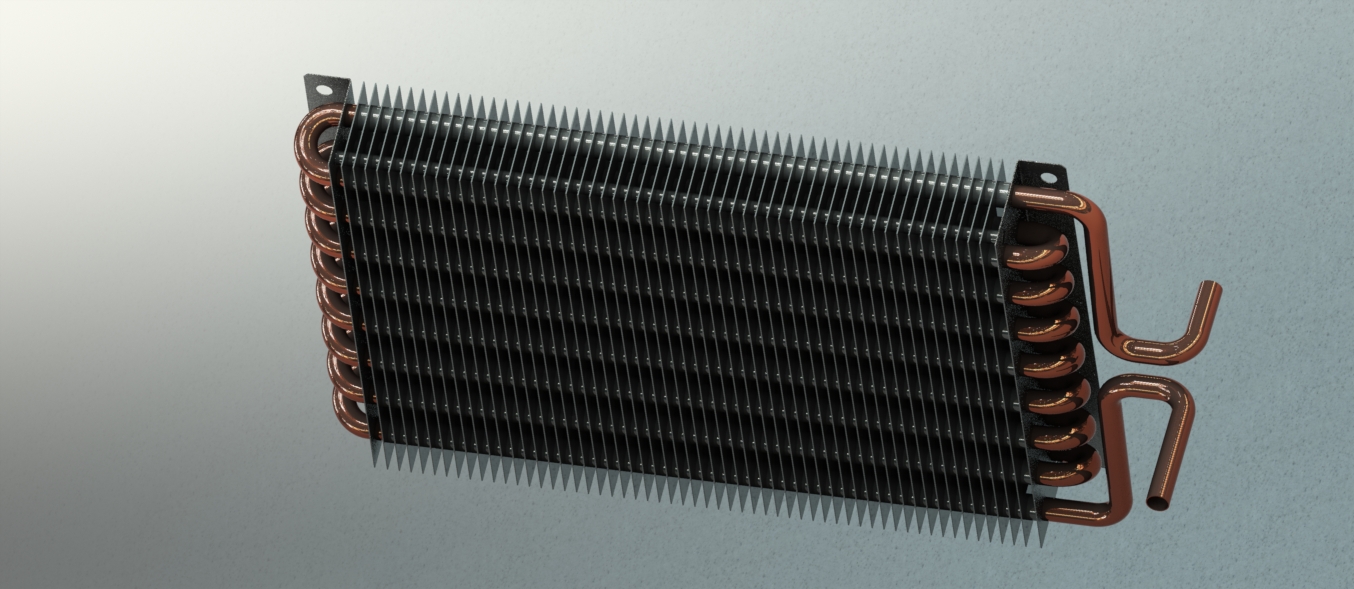 换热器板三维模型