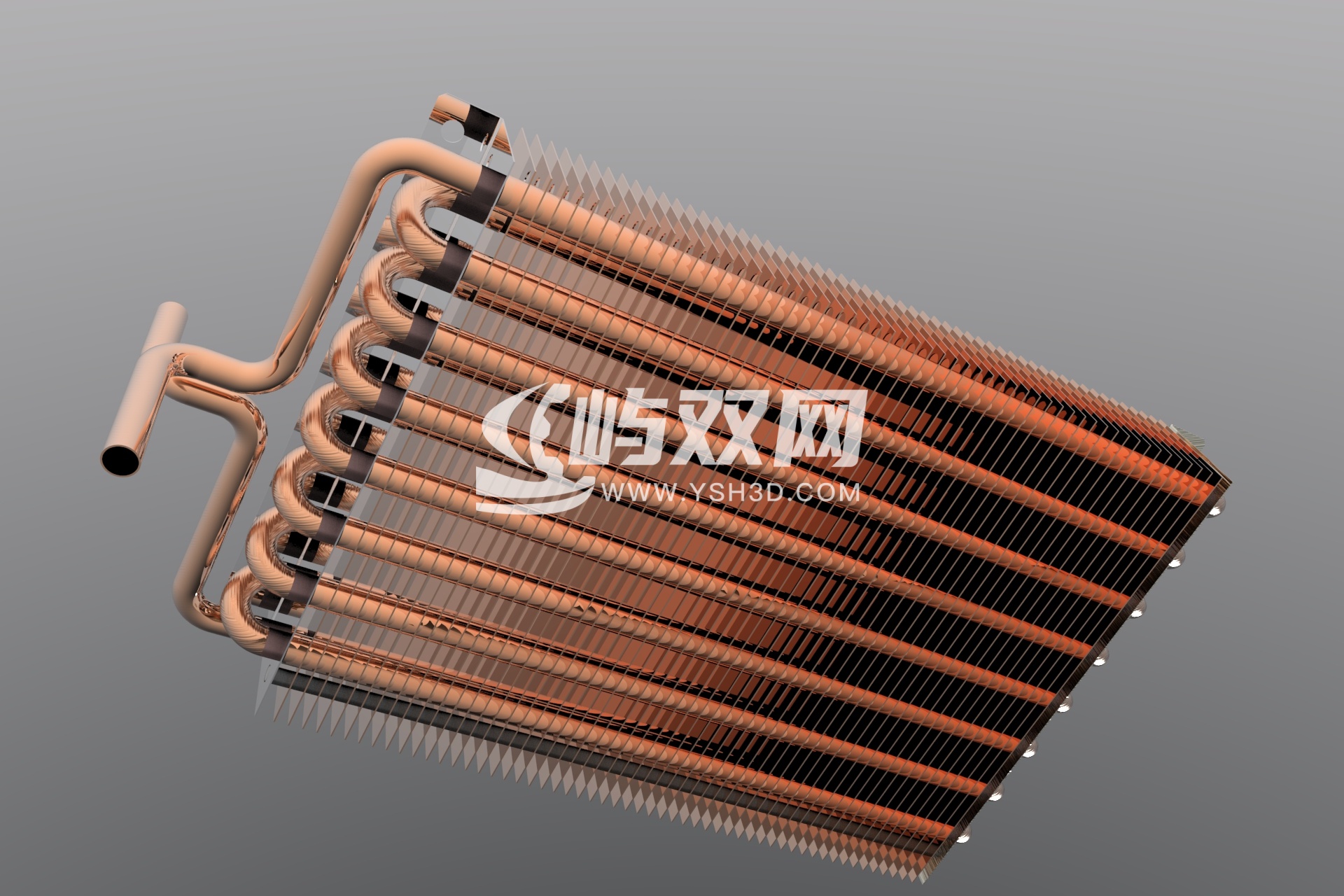 换热器板三维模型