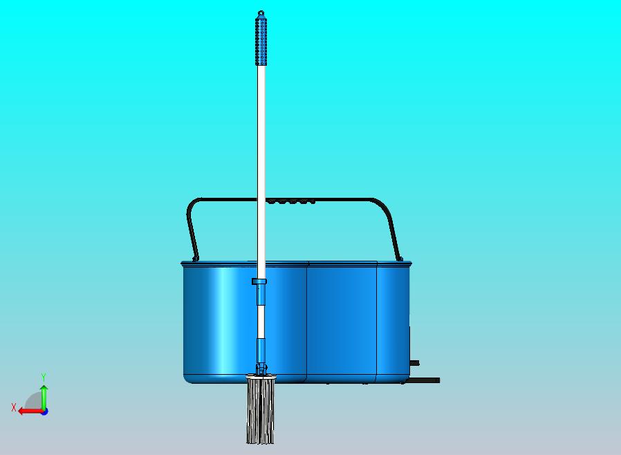 脚踏式洗拖把机模型