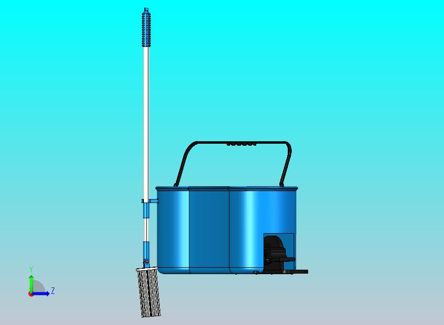 脚踏式洗拖把机模型