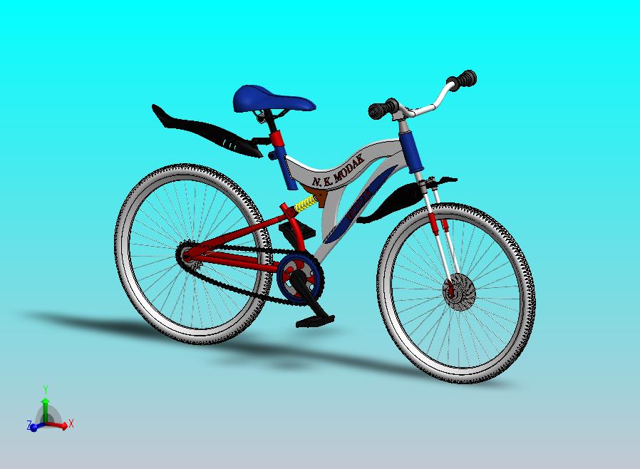 山地减震自行车