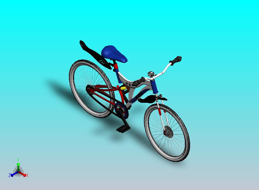 山地减震自行车