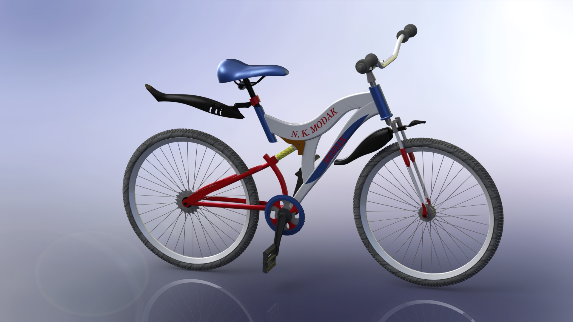 山地减震自行车