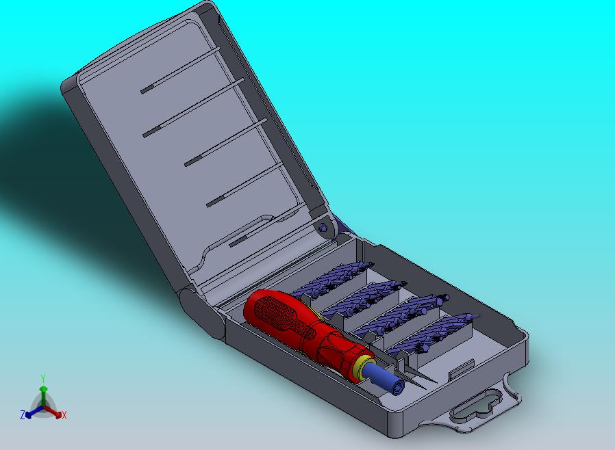 螺丝刀组三维模型
